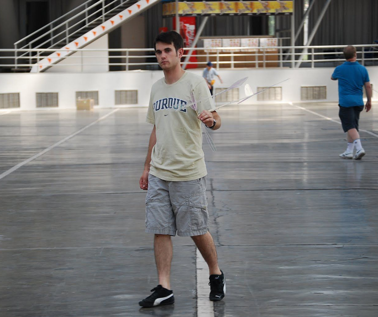 Sanborn showing off his plane